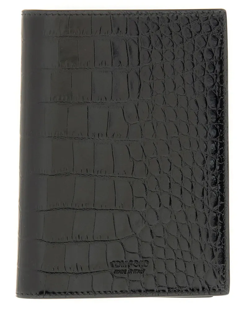 Tom Ford Leder Passhalter Black