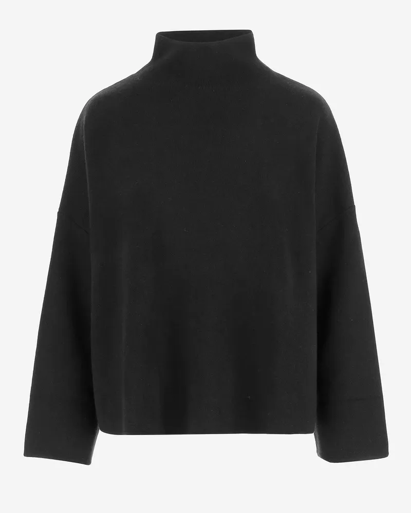 ALLUDE Anspielung Wolle und Kaschmirpullover Black