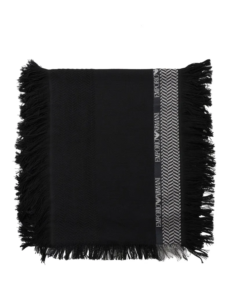 Emporio Armani Schals schwarz Black