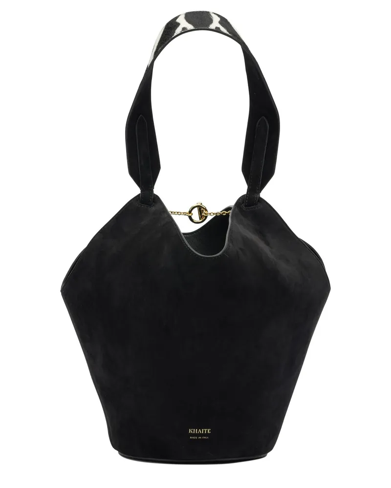 KHAITE Lotus“ Mini-Umhängetasche Black