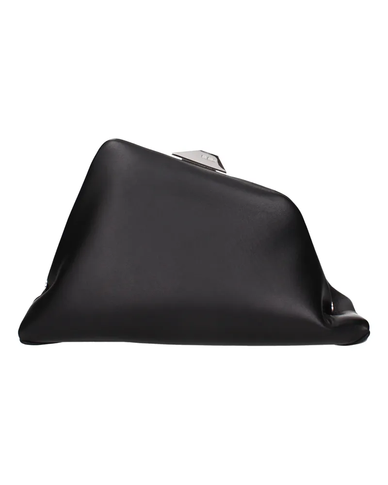ATTICO Die Attico Pochette Damens Leder Schwarz -
