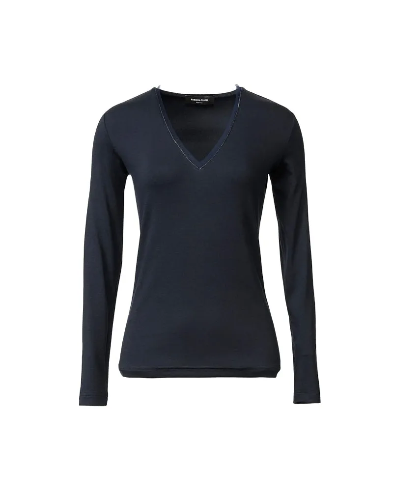 Fabiana Filippi Jersey-T-Shirt Blue