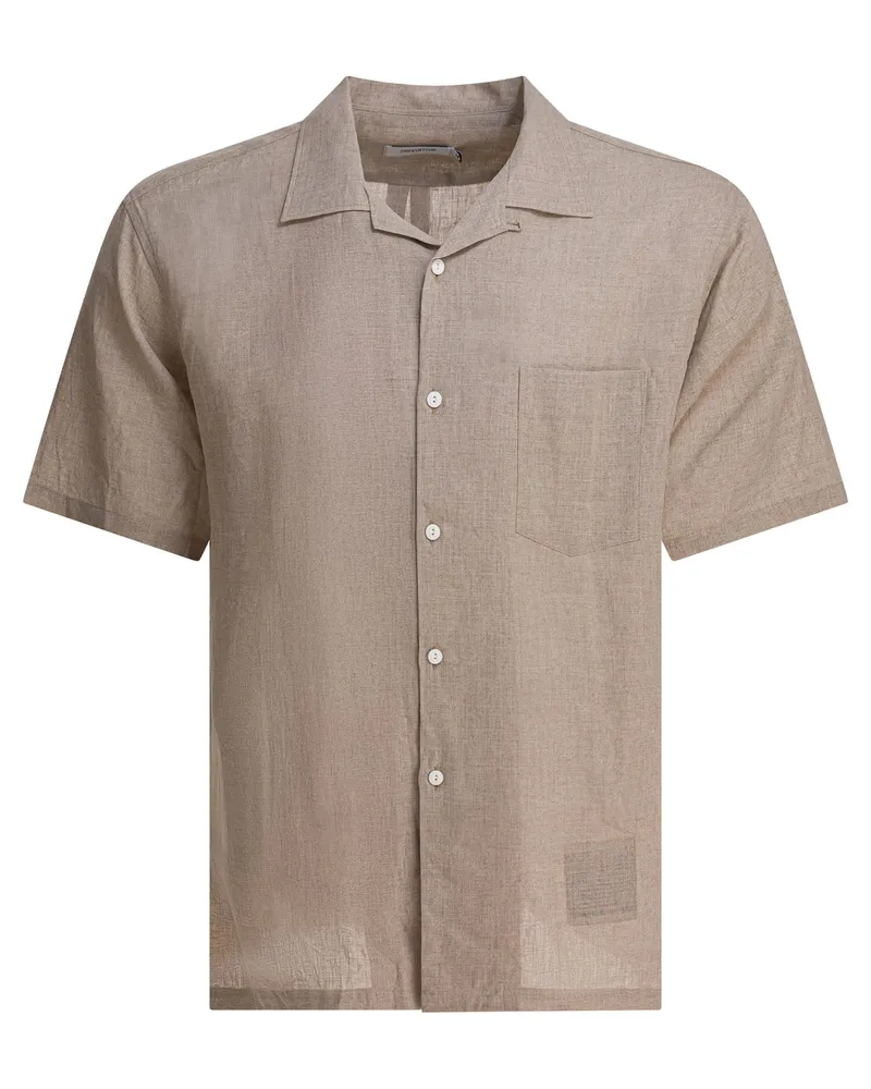 nonnative Oxford-Leinenhemd „Voyager Beige