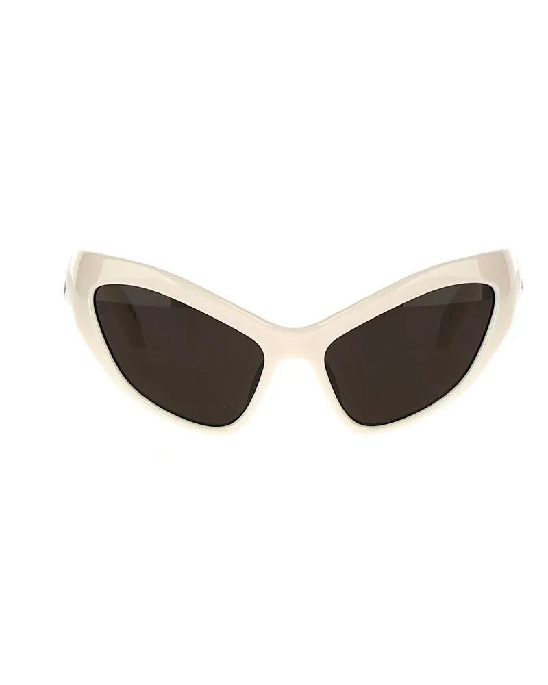 Balenciaga Hamptons Katze' Sonnenbrille Weiß
