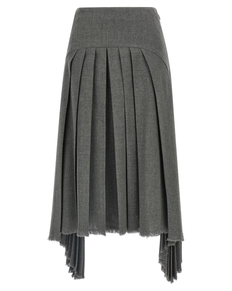 Jil Sander Faltenrock Gray