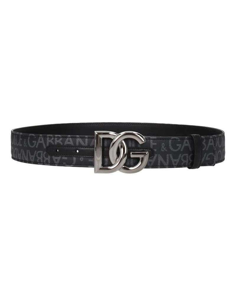 Dolce & Gabbana Männer 's Gürtel Stoff schwarz -