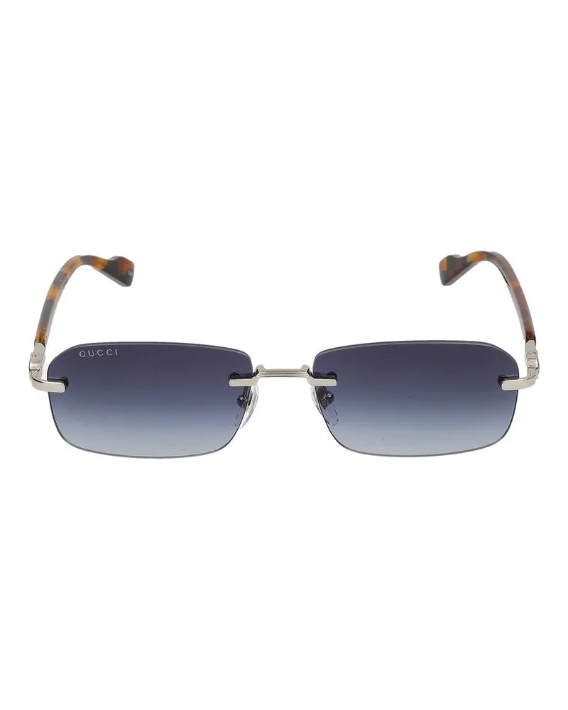 Gucci Sonnenbrille  GG1221 S 007 Silver Havanna Blue /16 /140 007