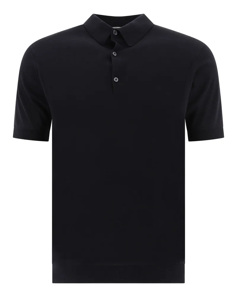 John Smedley Adrian" Poloshirt Black