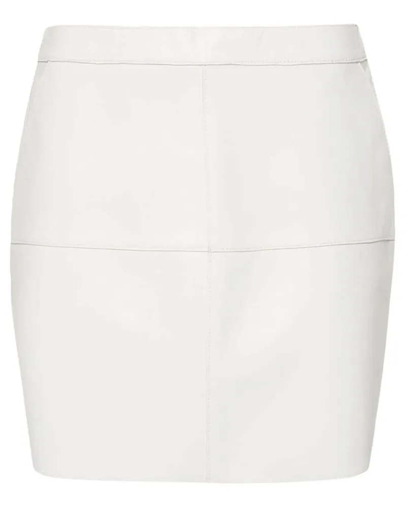 P.A.R.O.S.H. Leder -Minirock White