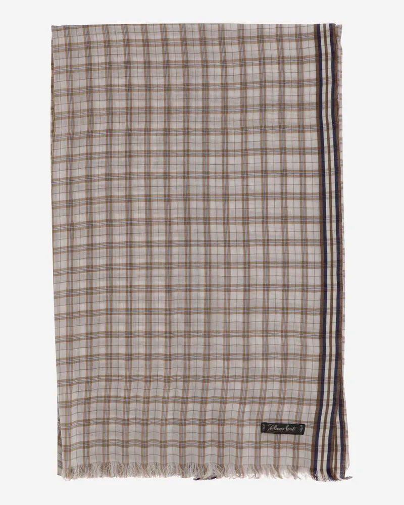Faliero Sarti Seidenplaidschal Brown