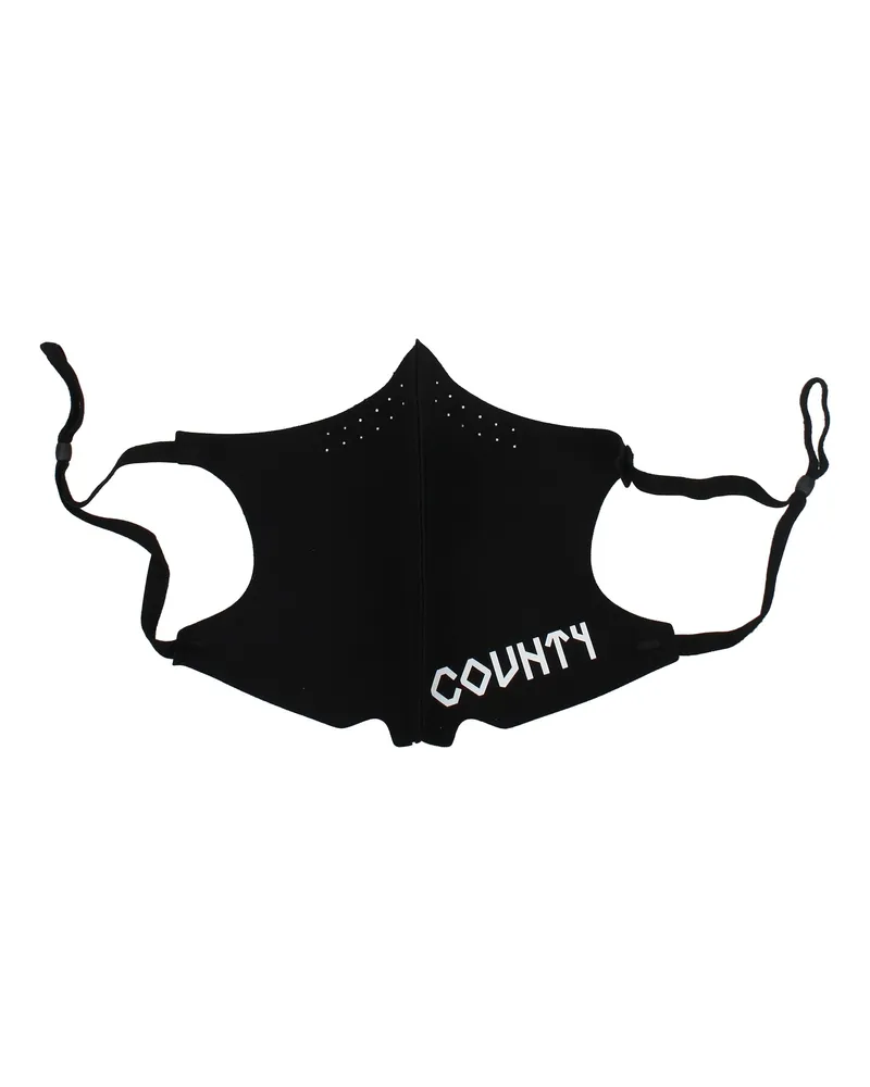 Marcelo Burlon | County of Milan Gesichtsmaske für Männer aus schwarzem Stoff -