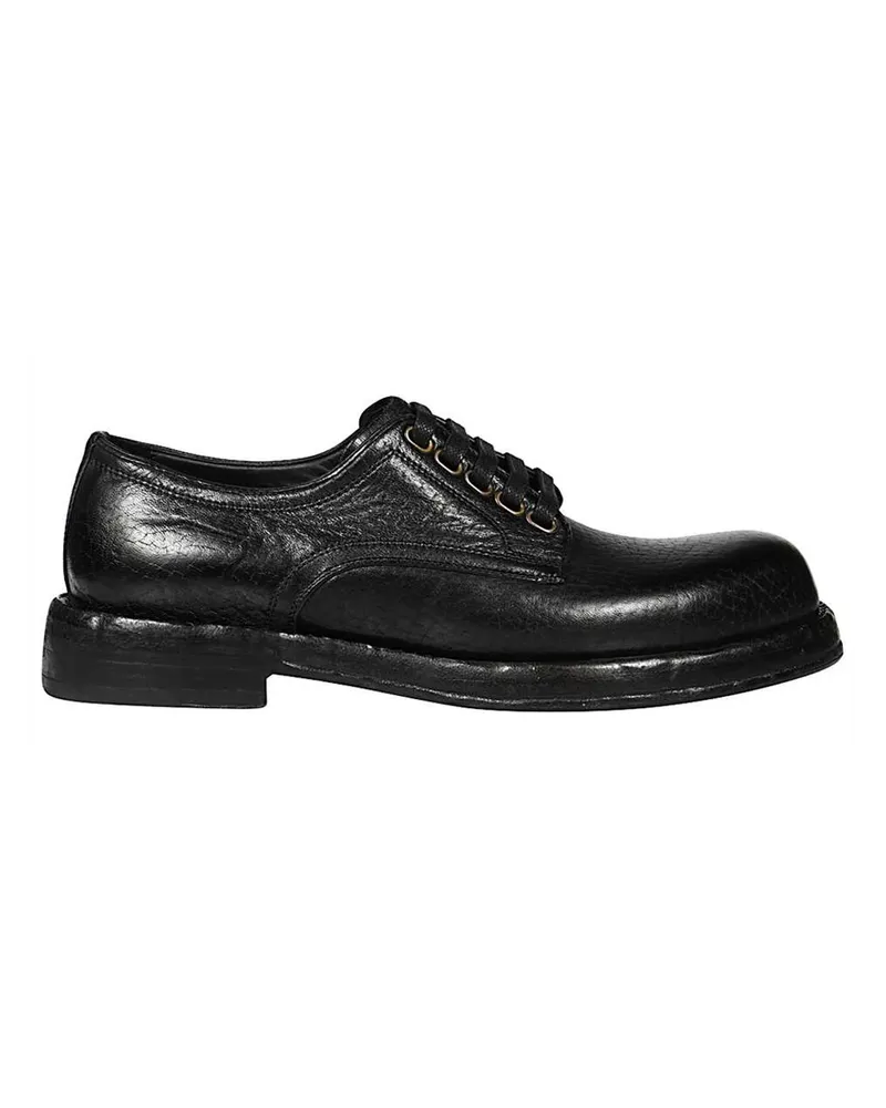 Dolce & Gabbana Leder Derbys Schwarz