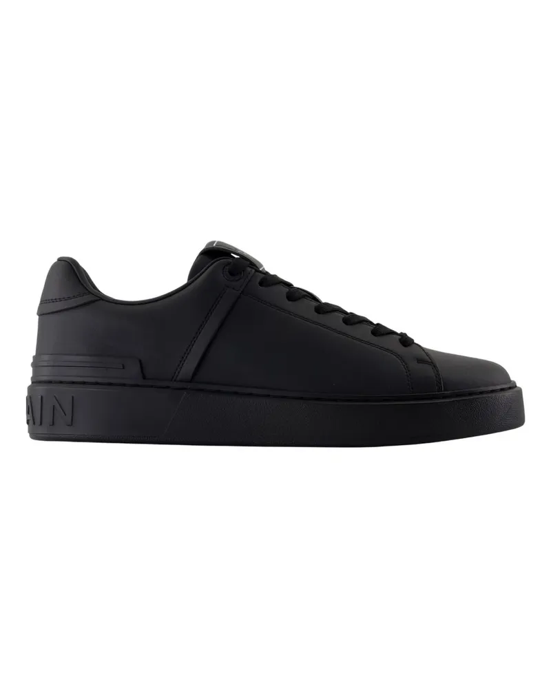 Balmain B Gerichtssneaker  Leder schwarz Black