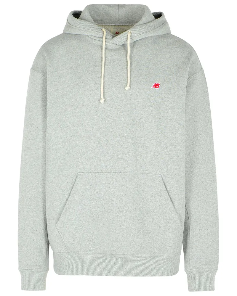 New Balance Neues Gleichgewicht grauer Baumwoll -Sweatshirt Grey