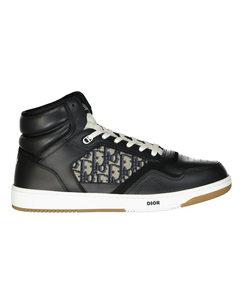 Dior High Top Oblique Sneakers Black