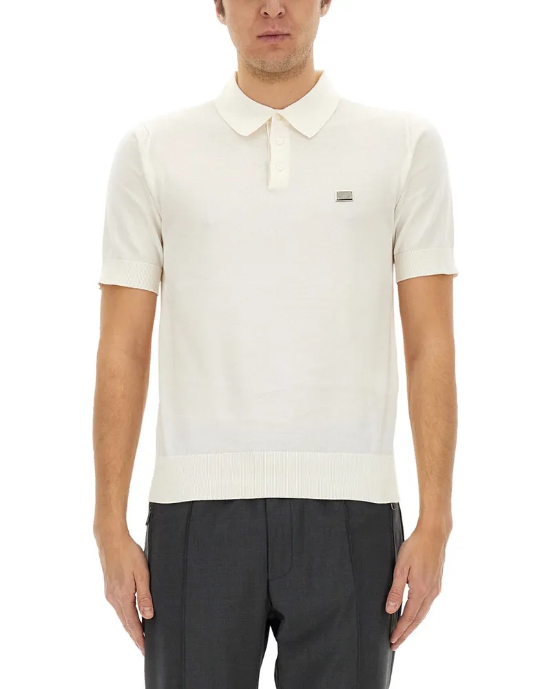 Dolce & Gabbana Polo mit Logo White