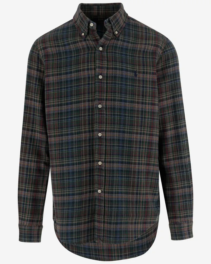 Ralph Lauren Baumwollhemd mit Karomuster Red