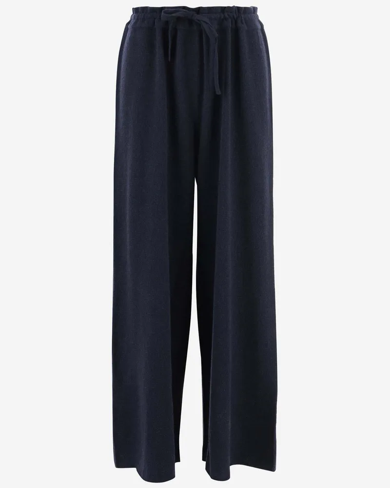 Jil Sander Cashmere Hosen Blue
