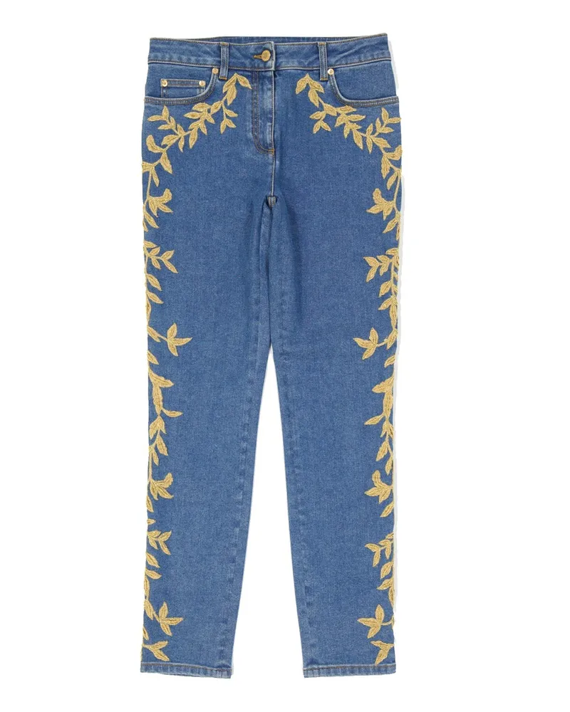 Moschino Couture Cotton Denim Jeans Blue