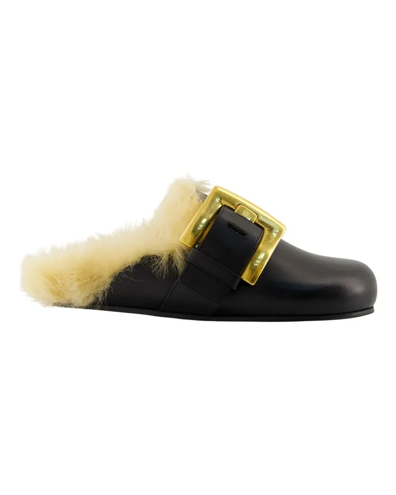 Balmain Anthem Sandalen  Leder schwarz Black