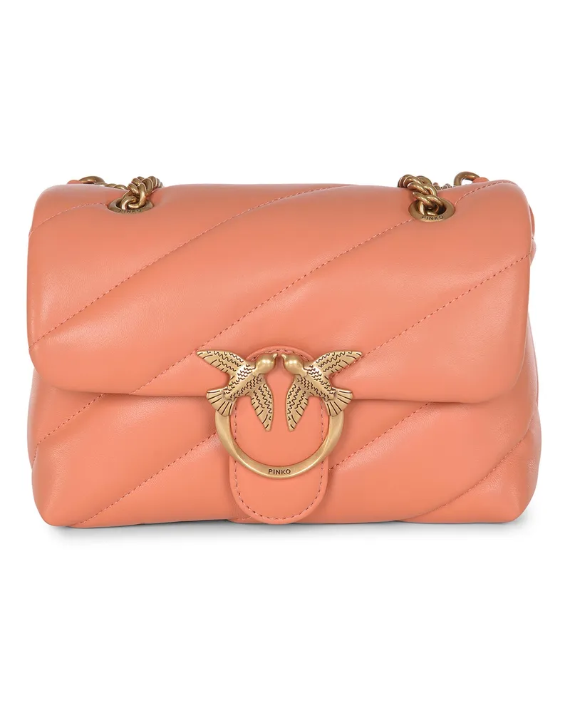 Pinko Love Mini Puff' Tasche in weichem Nappa -Leder Pink