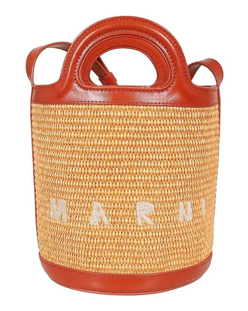 Marni Tropicalia Eimerbeutel Orange