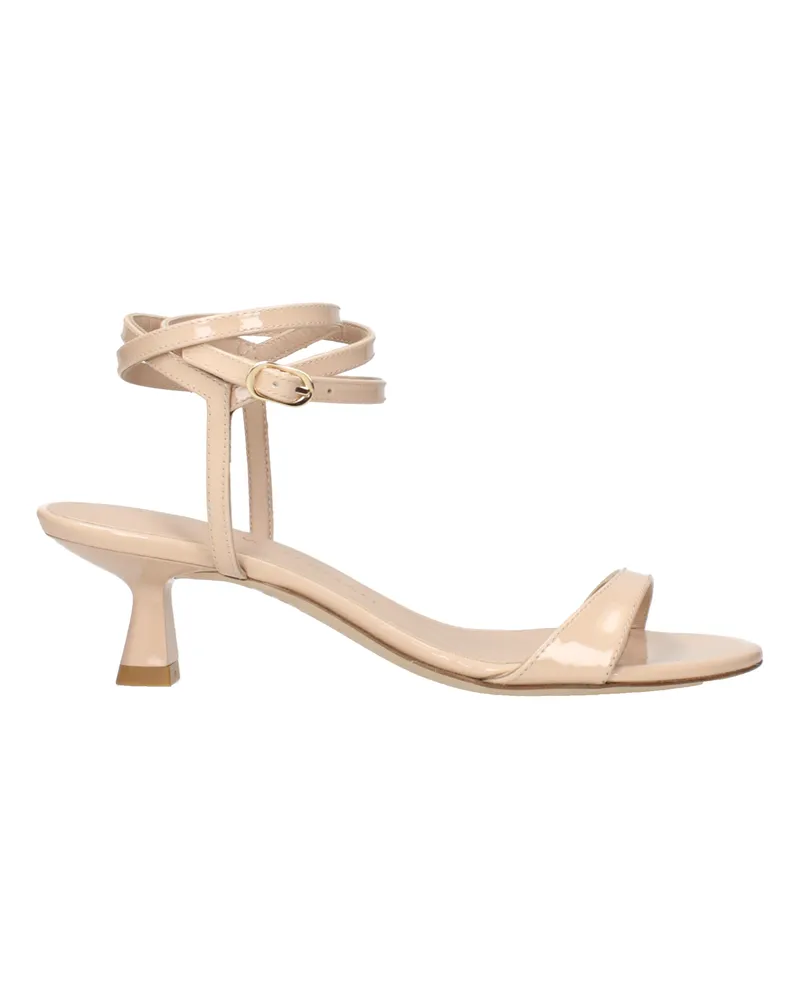 Stuart Weitzman Nudist Wrap Sandalen Damen Lackleder Beige/Hellbeige -