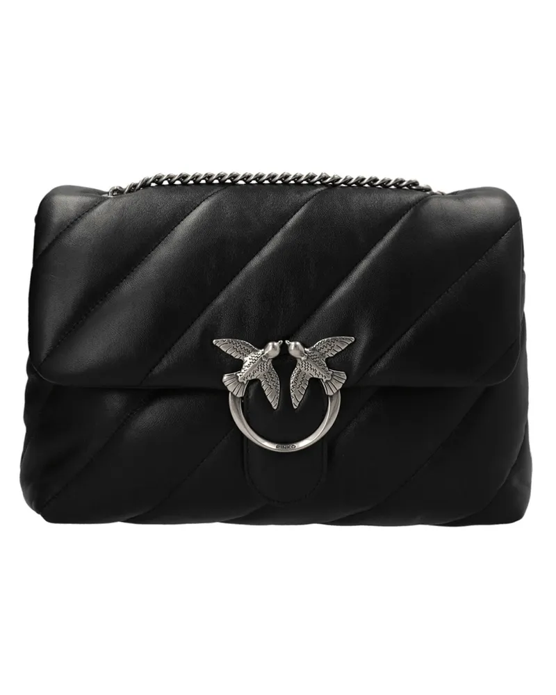 Pinko Love Big Puff' Crossbody -Tasche Schwarz