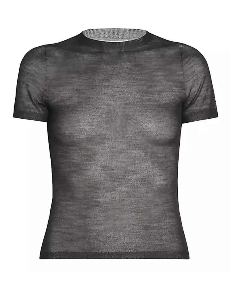 Acne Studios Acne Studios Sheer Strick T -Shirt Black
