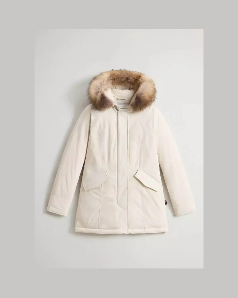 Woolrich Luxus-Arctic-Waschbär-Parka Beige