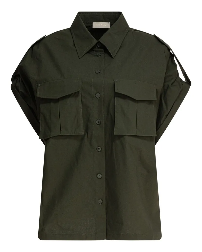 Elie Saab Poplin Shirt Palm Shade38 Popeline Green