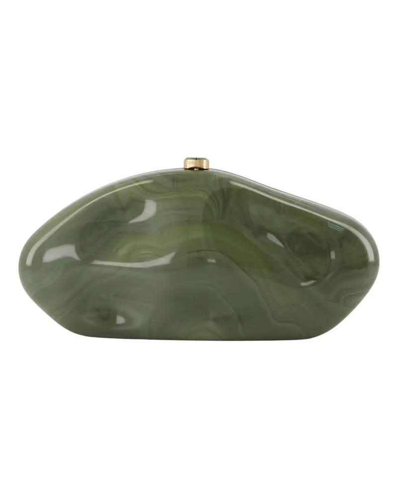 Cult Gaia Die Caldera Clutch  Synthetic Green Grün