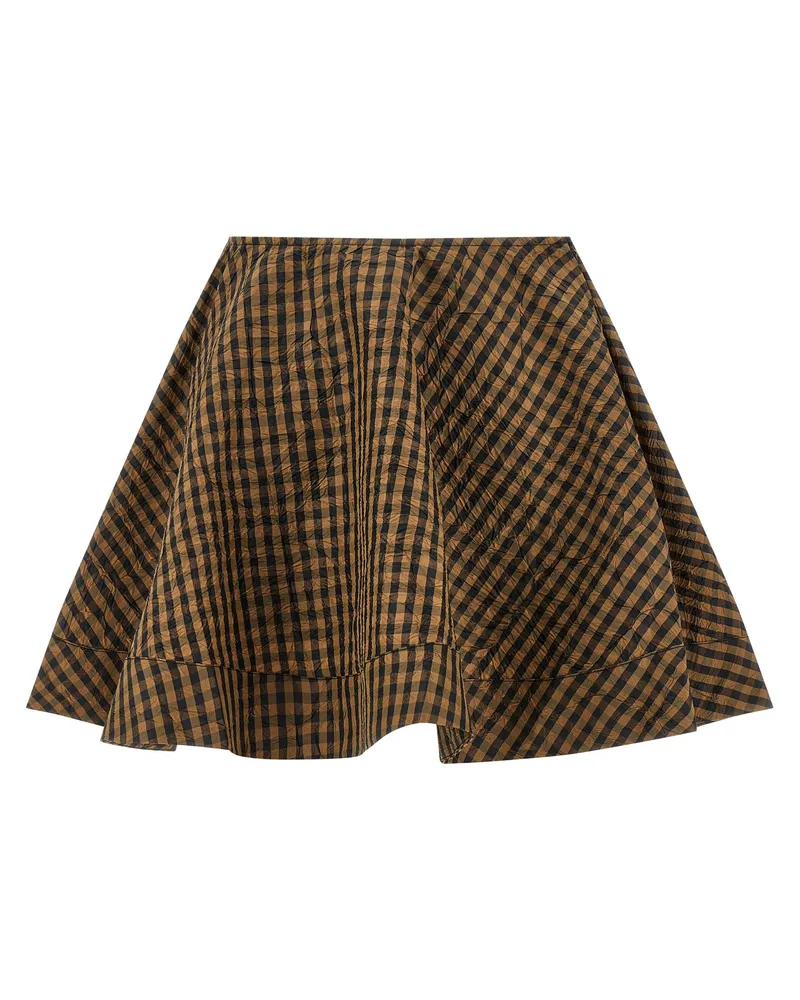 Ganni Rock „Crinckled Taftà Brown