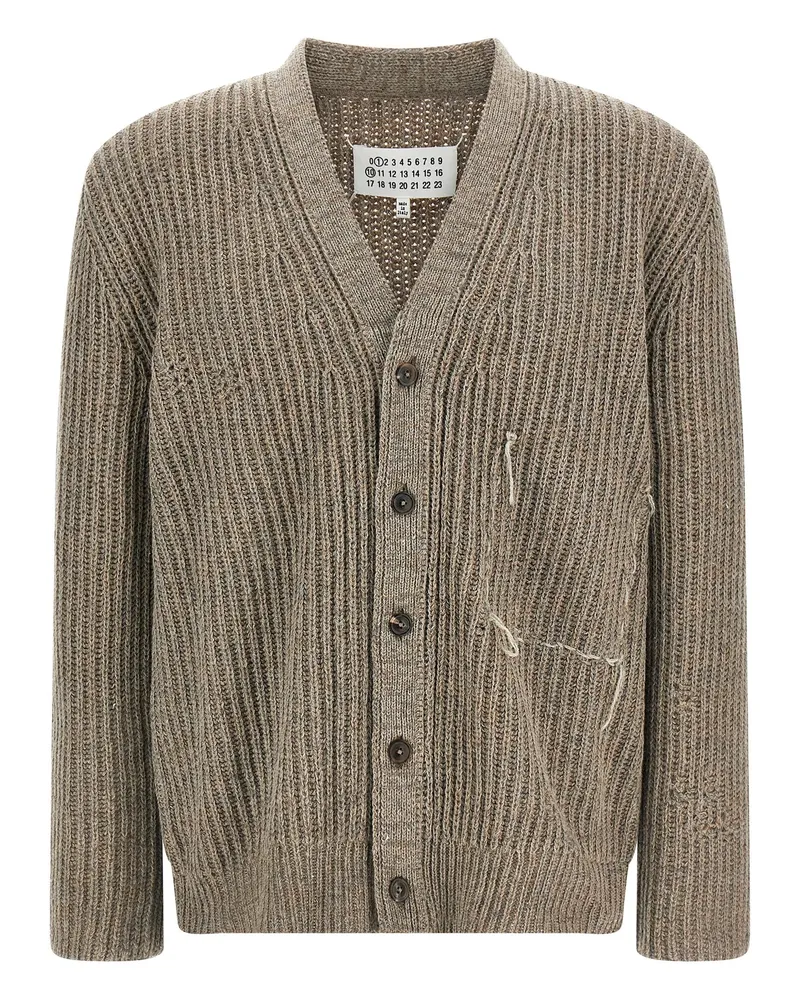 Maison Margiela Woll-Cardigan Beige