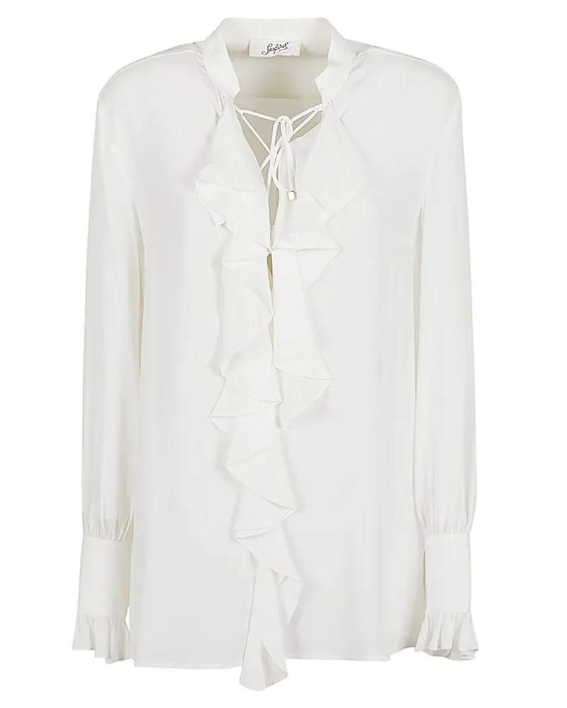 Seafarer Hemd mit Seebarern Milly Ruched White