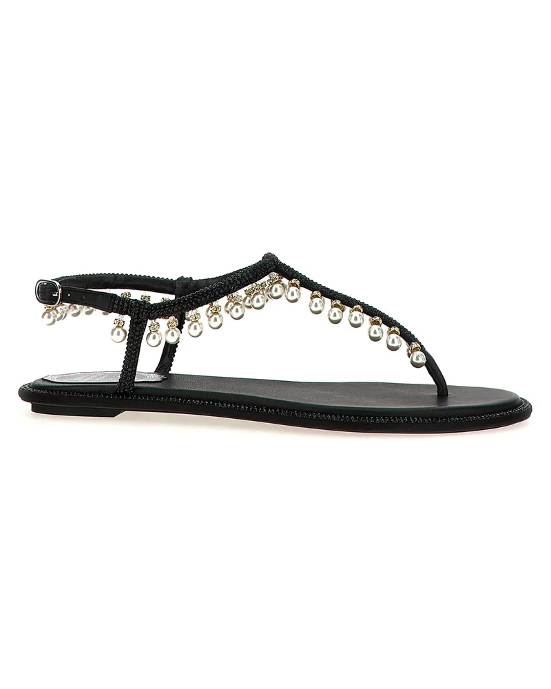 René Caovilla Diana' Sandalen Black