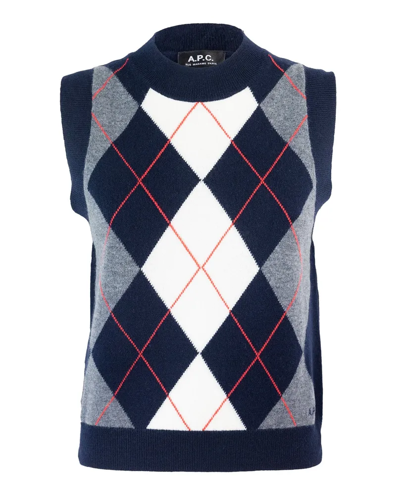 A.P.C. Gilet Pia Dark Navy Dark