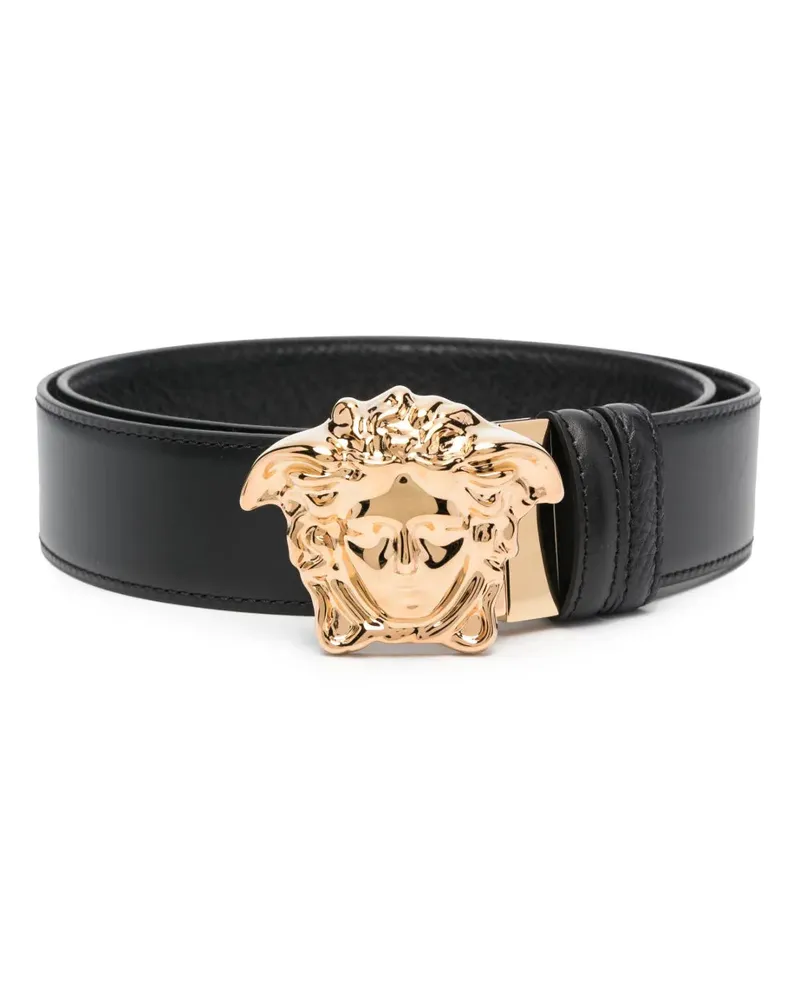 Versace la Medusa Ledergürtel 1b00vblack