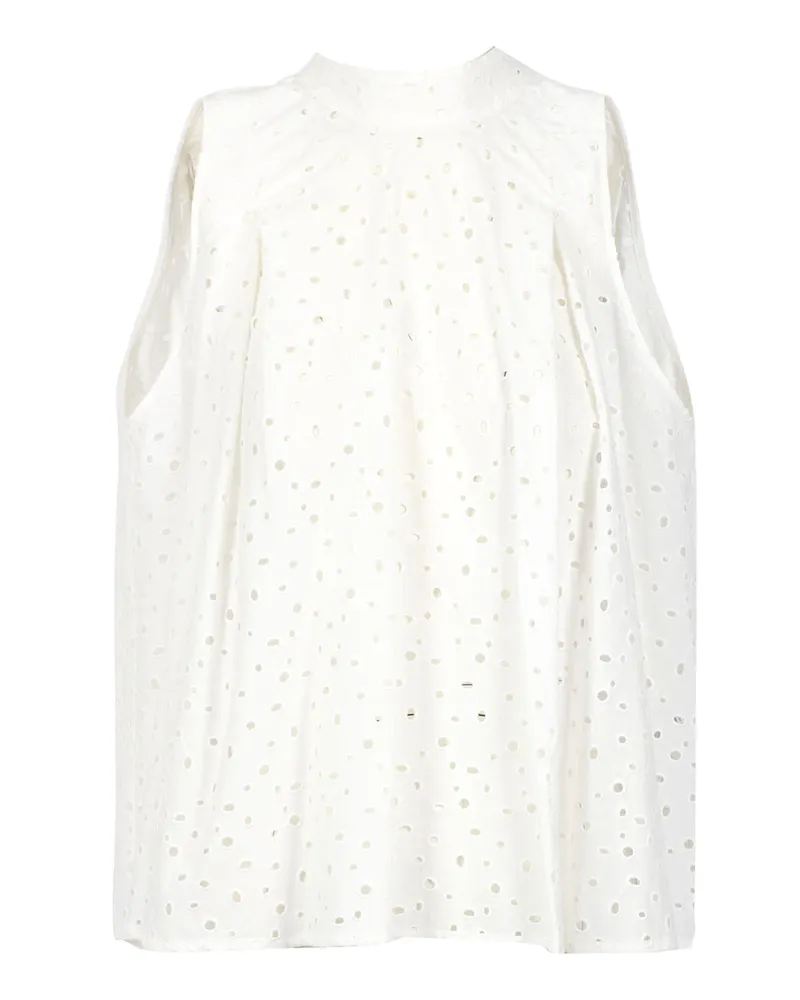 Semicouture Halbmikouture oben weiß White