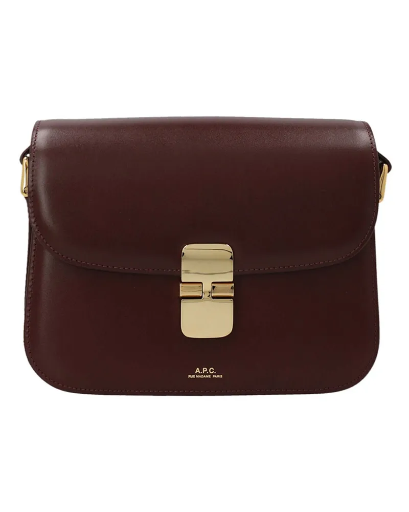 A.P.C. Grace Small" Crossbody Bag Bordeaux