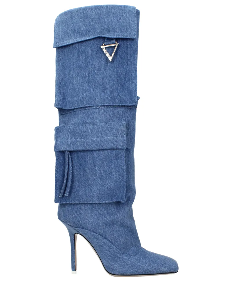 ATTICO Die Attico Sienna Damens Stiefel Stoff Himmelblau/Denim -
