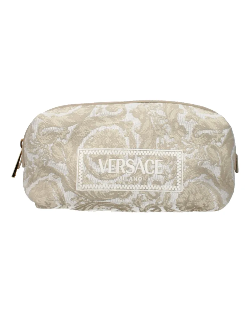 Versace Beauty Case Donna Stoff Beige -