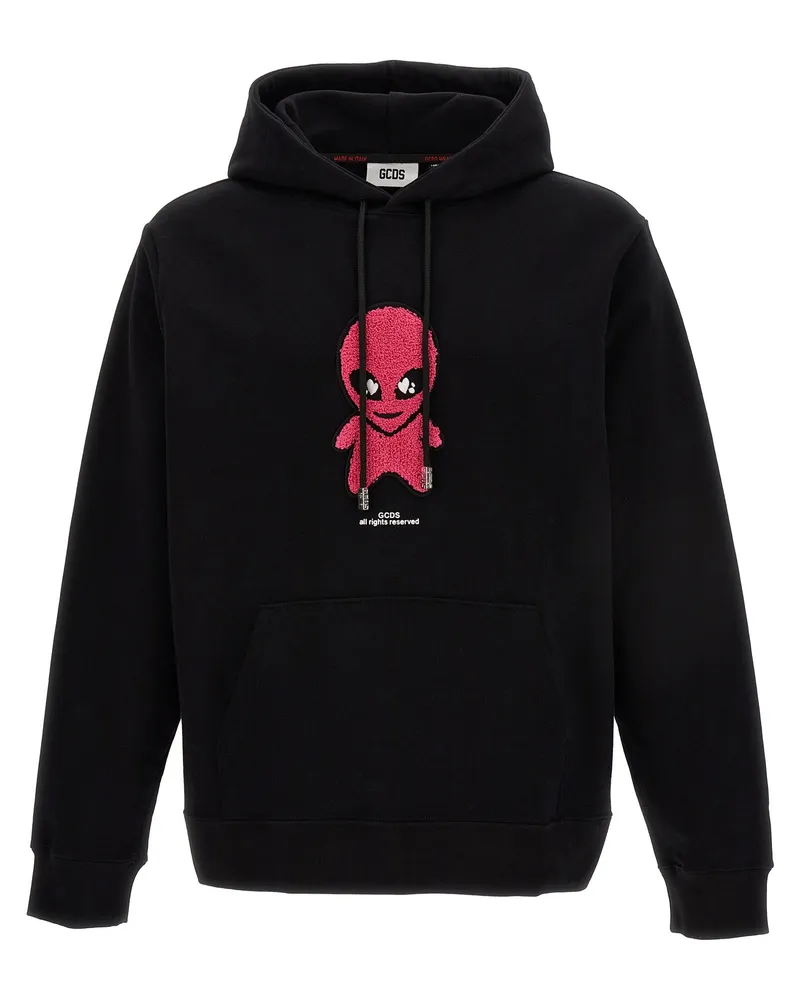GCDS Weirdo' Hoodie Black