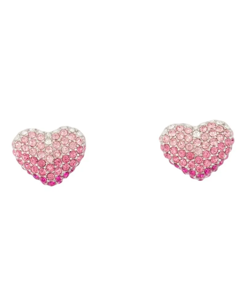 Marc Jacobs Ballon Herz -Pflaster -Ohrringe  Metall Pink Rosa
