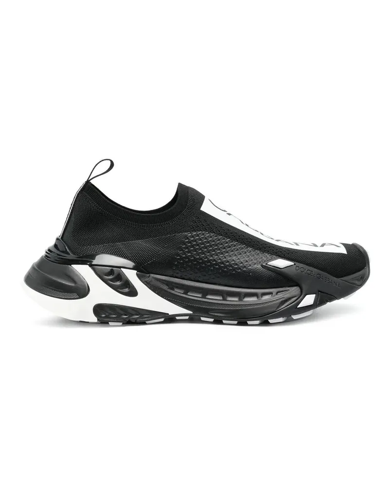 Dolce & Gabbana Logo -Turnschuhe Schwarz