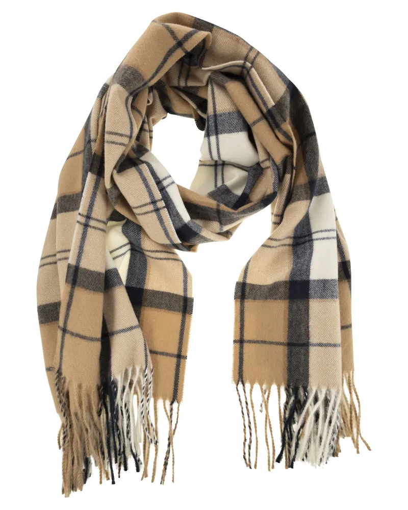 Barbour Stanway Tartan Schal Beige