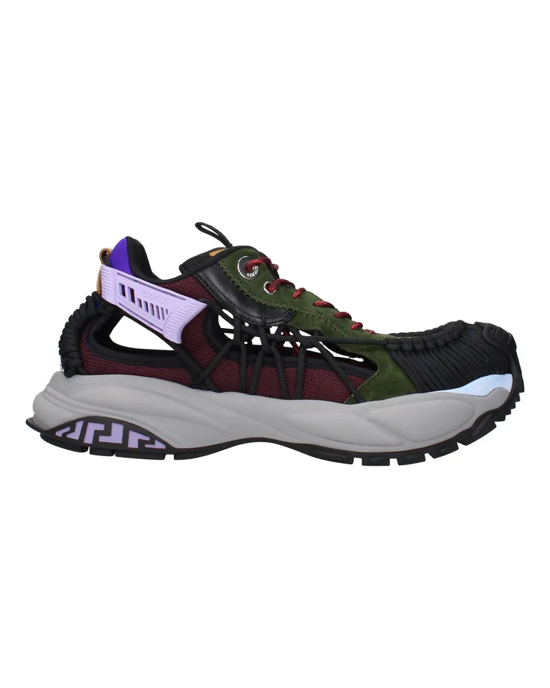 Versace Herrens Sneakers aus mehrfarbigem Wildleder -