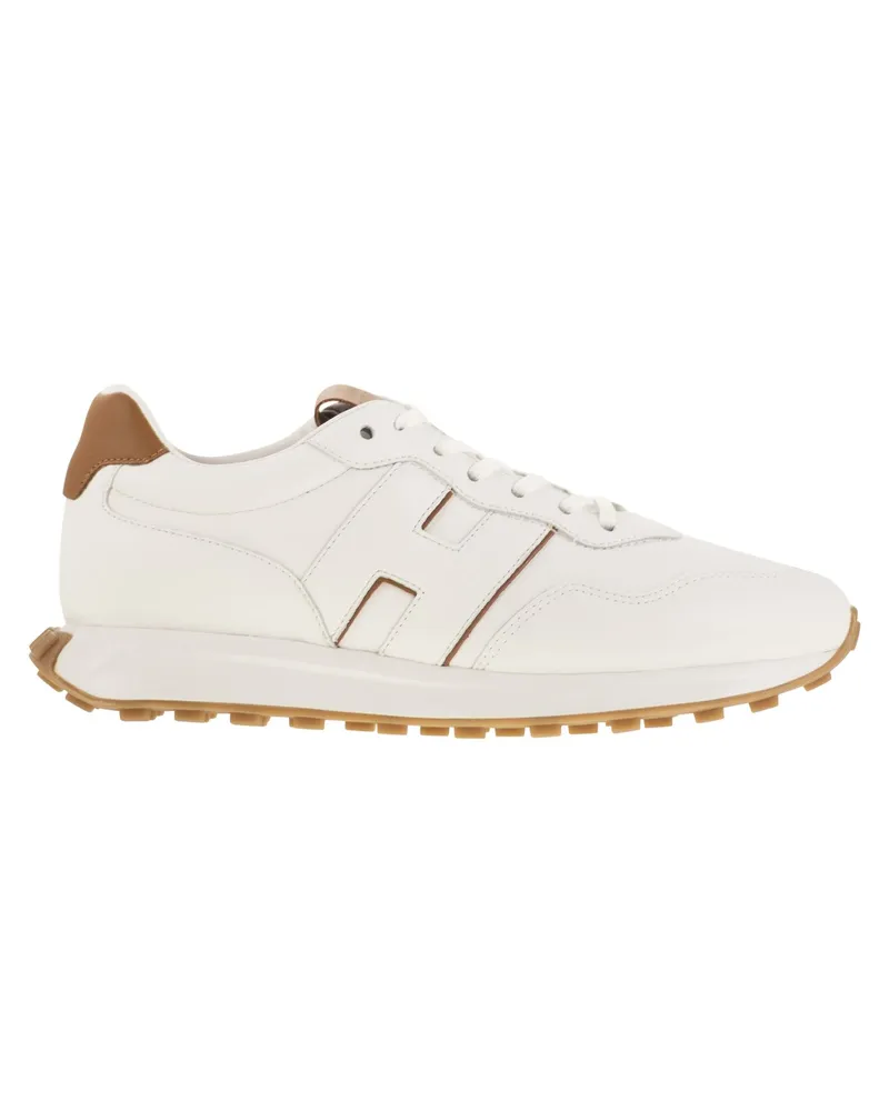 Hogan H601 Leder -Turnschuhe White