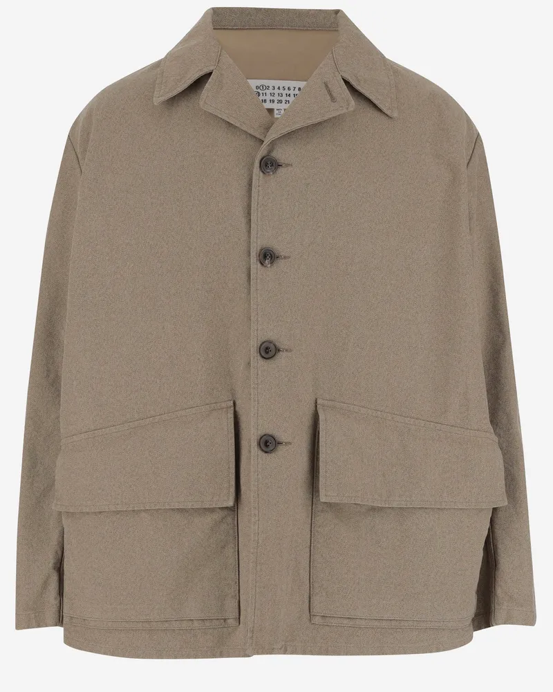 Maison Margiela Baumwolljacke Beige
