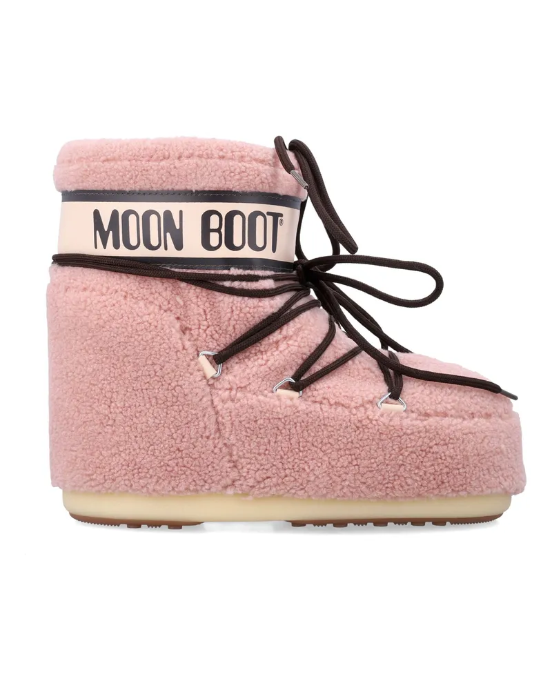 Moon Boot Flache Schuhe Rosa Pink